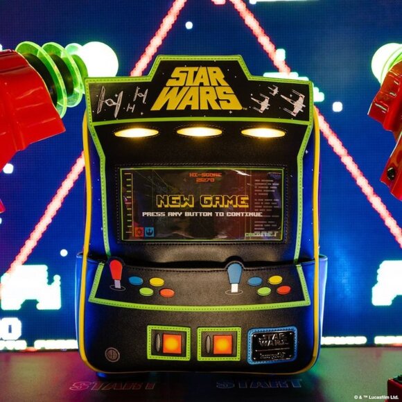 NWT RARE Loungefly Star Wars Vintage Video Game Lenticular...